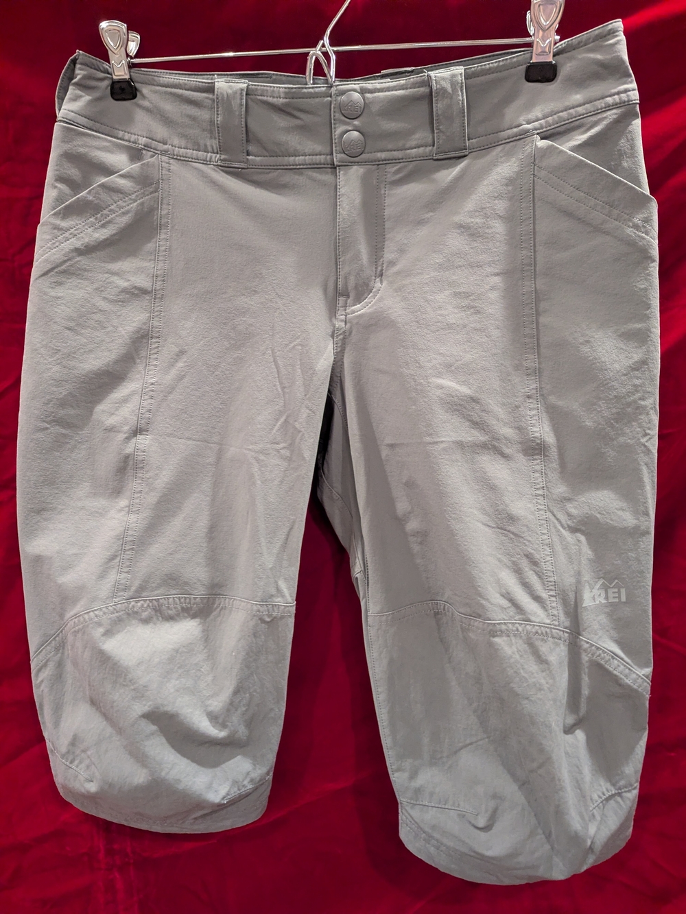 REI Women's Grey Capri Shorts Size 8